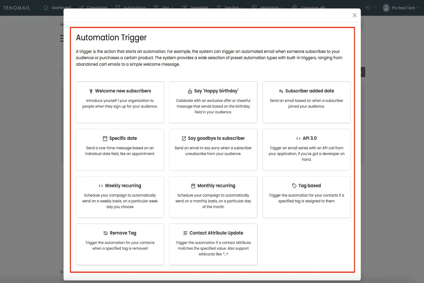 Teno Mail Email Automation