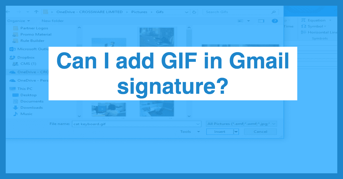 How to insert a GIF into your email signature